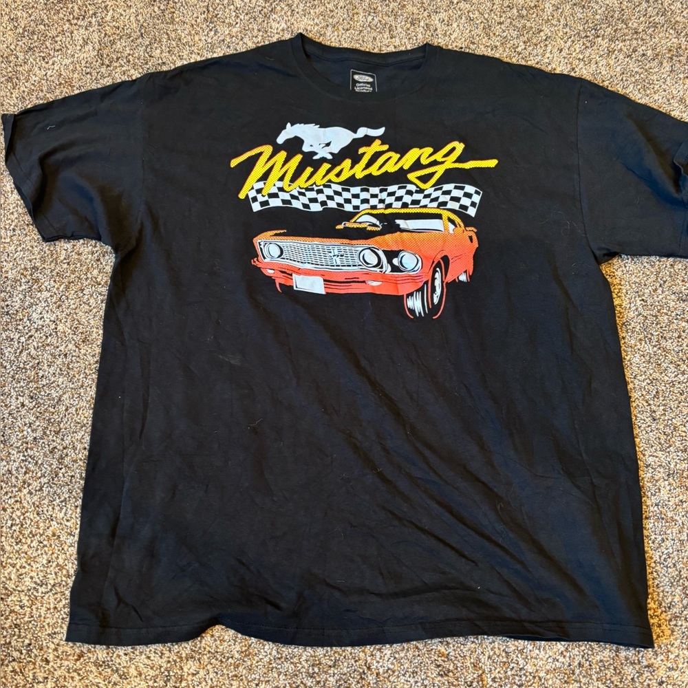 Black Graphic T-Shirt ford mustang 2XL xxl